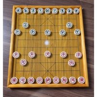 Trọn bộ cờ tướng bàn gỗ + quân nhựa đặc ruột