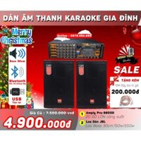 Trọn bộ dàn loa treo tường bass 30cm, amply pro9800D 20 sò công suất lớn chuyên karaoke gia đình,tiệc tùng. bh 12 tháng