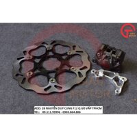 TRỌN BỘ DĨA THẮNG GARFER  260MM VÀ HEO DẦU BREMBO  KÈM PASS GẮN MỌI LOẠI  XE