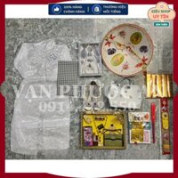 TRỌN BỘ ĐỒ CÚNG CÔ SÁU TONE MÀU TRẮNG