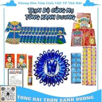 Trọn Bộ Đồ cúng Tông Xanh Dương Đầy Tháng - Thôi Nôi