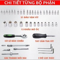 TRỌN BỘ ĐỒ NGHỀ DỤNG CỤ SỮA CHỮA ĐA NĂNG 46 CHI TIẾT