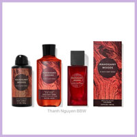 Trọn bộ dòng Men - Mahogany Woods Bath & Body Works Us