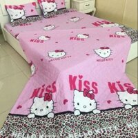 trọn bộ ga gối hello kitty
