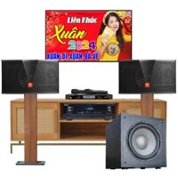 Trọn Bộ Karaoke Nghe Nhạc JBL 35 (JBL CV1652T, BJ-A88, BKSound SW212, BJ-U200)