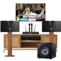 Trọn Bộ Karaoke Nghe Nhạc JBL Beyond 02 (JBL CV1852T, BIK BDA-X33, BKSound SW212, BIK BJ-U200)