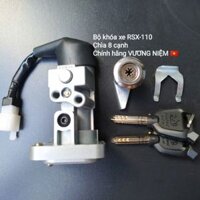 Trọn bộ Khóa máy xe Wave RSX-110 + khóa yên chìa 8 cạnh chống trộm cao cấp chính hãng VƯƠNG NIỆM 🇻🇳