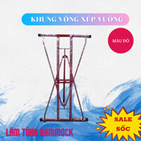 Trọn bộ Khung võng xếp vuông sơn xanh,đen, đỏ dày đẹp
