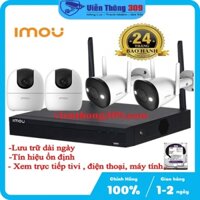 Trọn bộ kit camera không dây IMOU - Hàng chính hãng - Bộ 4 camera