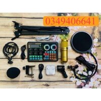 Trọn bộ livestream Soundcard K600 và mic BM900 thu âm chuyên nghiệp