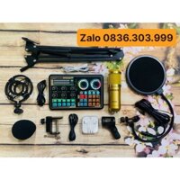 Trọn bộ livestream Soundcard K600 và mic BM900 thu âm chuyên nghiệp