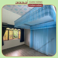 Trọn Bộ Màn Khung Vuông Ren Lạnh Ella Cao Cấp - Khung Màn Inox Bền Đẹp Chắc Chắn