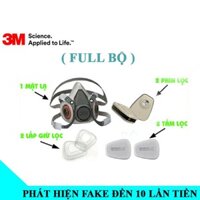 Trọn bộ mặt nạ phòng độc hơi hữu cơ và formaldehyde 3M 6200 kèm phin 6005