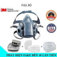 Trọn bộ mặt nạ phòng độc hơi hữu cơ 3M 7502