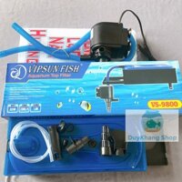 Trọn Bộ Máy Bơm Lọc Nước Hồ Cá Cảnh 35W vs-9800, Cho Hồ 1m-1m4, Gồm Máng Lọc, Bông Lọc, Dây Ống Đầy Đủ, Về Xài Ngay