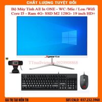 Trọn Bộ Máy Tính All In One Thế Hệ Mới Intel Core I5 Ram /Ram 4G /SSD M2 128G/ Tích hợp Webcam /Mic/Loa/wifi