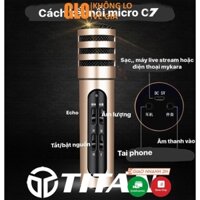 Trọn Bộ Micro C7 Thu Âm, Livestream Trên Điện Thoại- Cực Hay, Cực Đẹp, Phù Hợp Mọi Loại Điện Thoại Android Và IOS