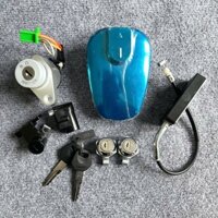 Trọn bộ ổ khoá, chìa khóa và nắp bình xăng, khóa hông Suzuki GZ150A 125 full bộ
