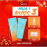 Trọn Bộ Peel COMI Collagen 4K + Serum B5 HA + Kem Face Huyết Yến Bakuchiol Chính Hãng