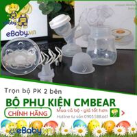 Trọn bộ phụ kiện máy hút sữa điện đôi Cmbear