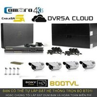 Trọn Bộ Smart DVR 5A 4 Kênh Full HD BT01I