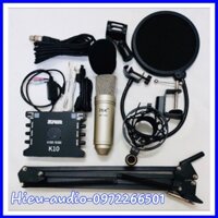 TRỌN BỘ SOUND CARD K10/KARAOKE/MÍC AT-100 PHÒNG THU