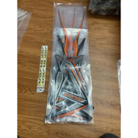 Trọn bộ tem dán 3 lớp xe AB Air blade (đời 2013->2015) màu cam - tem zin theo xe chính hãng HonDa