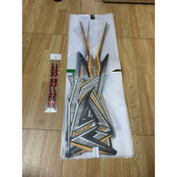 Trọn bộ tem dán 3 lớp xe AB Air blade (đời 2013->2015) màu vàng đồng -tem zin theo xe chính hãng HonDa