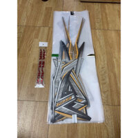 Trọn bộ tem dán 3 lớp xe AB Air blade (đời 2013->2015) màu vàng đồng -tem zin theo xe chính hãng honda