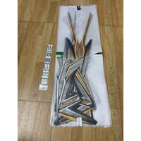 Trọn bộ tem dán 3 lớp xe AB Air blade đời 2013->2015 ( màu vàng đồng ) tem chính hãng honda