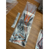 Trọn bộ tem dán 3 lớp xe AB Air blade (đời 2013->2015) màu cam - tem zin theo xe chính hãng Honda