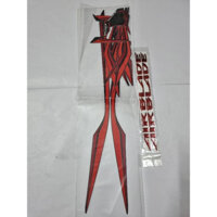 Trọn bộ tem dán 3 lớp zin chính hãng Honda xe AB Air Blade đen nhám đời 2016-2017