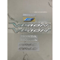 Trọn bộ tem honda vision 2014 hàng nhập Thái Lan chất lượng cao dành trang trí riêng cho dòng xe này