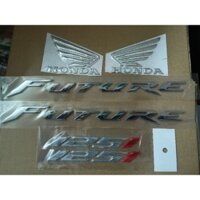 Trọn bộ tem nổi Future 125 màu crôm bóng cao cấp