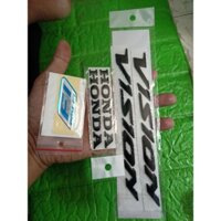 trọn bộ tem nổi Vision màu đen bóng new