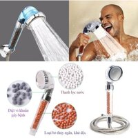 Trọn bộ vòi sen inox tăng áp, tiết kiệm nước, lọc khuẩn theo công nghệ nano Nhật Bản cao cấp SM009-100409-054