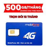 TRỌN GÓI 1 NĂM - SIM 4G MOBIFONE 500GB/THÁNG DUNG LƯỢNG TỐC ĐỘ CAO 12MDT150 6MDT150 SỬ DỤNG LUÔN