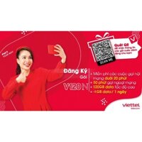 TRỌN GÓI 13 THÁNG} Sim 4G Viettel {V120N} 4GB/Ngày trọn gói 3 tháng 6 tháng 13