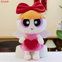 Tròn Powerpuff Bé Gái Đồ Chơi Nhồi Bông, Mềm Mại Dễ Thương The Powerpuff Bé Gái Sang Trọng Búp Bê, Cánh Vui Vẻ Áo Mưa Hoạt Hình Anime Ngoại Vi Búp Bê Trang Trí Nhà