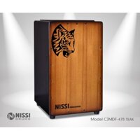 TRỐNG CAJON NISSI CJMDF-478 TEAK Hình Cọp
