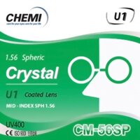 Tròng cận Chemi Crystal U1 coated CM-56SP