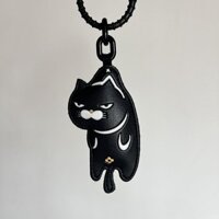 [Trồng cỏ] Mặt dây chuyền da mèo biểu tượng cảm xúc sáng tạo Hoạt hình Móc khóa Túi mặt dây chuyền Cặp đôi Phong cách đi học Mặt dây chuyền miễn phí Lưu trữ Mặt dây chuyền da mèo biểu tượng cảm xúc mới carhuqin sáng tạo