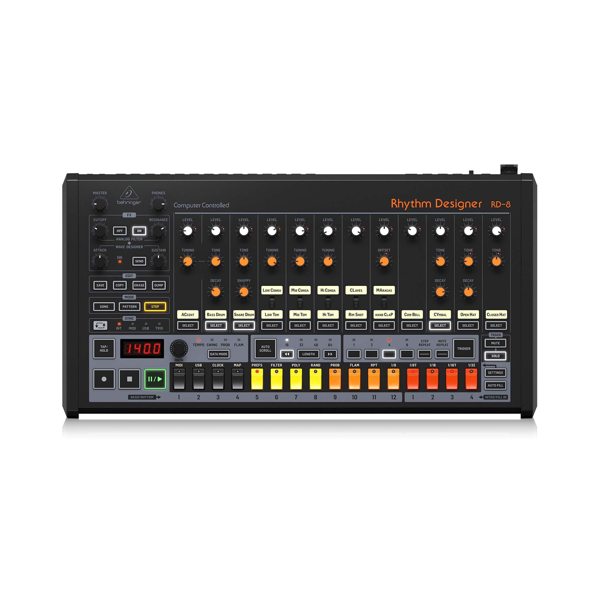 Trống điện tử Behringer RHYTHM DESIGNER RD8