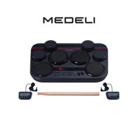 Trống điện tử, Portable Drum - Medeli DD325 - 8 pads cảm ứng lực, kèm 2 pedals và cặp dùi trống size 5A