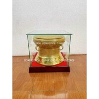 TRỐNG ĐỒNG HỘP 40 CM ( CẢ KÍNH 45 CM )  CHẤT LIỆU BẰNG ĐỒNG TỔNG NẶNG 21 KG