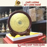 Trống Đồng Quà Lưu Niệm Đĩa Đồng ĐK 23cm Biểu Tượng Văn Hóa Việt Nam Tặng Kèm Hộp Quà Sang Trọng