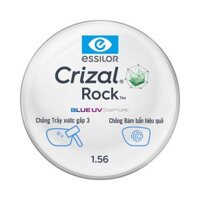 Tròng Essilor Crizal Rock chống ánh sáng xanh bảo vệ mắt khi ngồi máy tính điện thoại cho tầm nhìn trong suốt độ bền cao 1 cặp 1.56