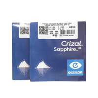 Tròng Essilor Crizal Sapphire chống ánh sáng xanh bảo vệ mắt khi ngồi máy tính điện thoại cho tầm nhìn trong suốt độ bền cao 1 cặp 1.59