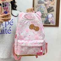 Trong Kawaii Học Sinh Schoolbag Dễ Thương Sanrio Hello Kitty Ba Lô Dung Tích Lớn Ba Lô Dành Cho Nữ Bé Gái Hoạt Hình Thời Trang Ba Lô Quà Tặng n