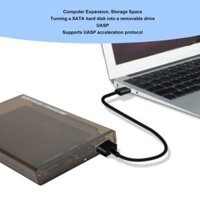 [Trong Kho] Hộp đựng ổ cứng di động USB3.0 SATA III 2.5in Hỗ trợ UASP tối đa 6TB cho SSD AKOASM